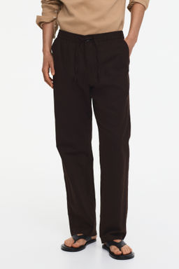 Pantal?n en mezcla de lino Regular Fit - H&m фото 10