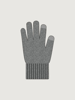 Перчатки 15з52326 темно-серый меланж