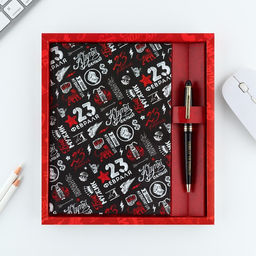 Подарочный набор 23 февраля, ежедневник А5, 80 л в твердой обложке и ручка