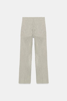 JEANS ZW COLLECTION BOOTCUT CROPPED FLARE TIRO MEDIO / Crudo / Vigor? - Zara фото 7