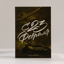 Подарочный набор, ежедневник А5, 80 листов, наклейки и ручка С 23 февраля - Artfox фото 2