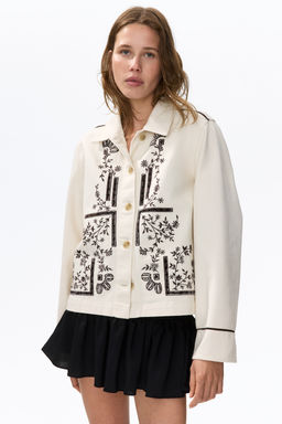 Chaqueta de sarga con dise?o bordado - H&m фото 3
