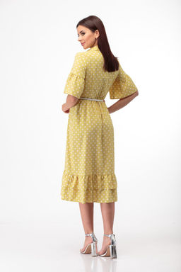 Платье ANELLI 713 желтый/горох  фото 3