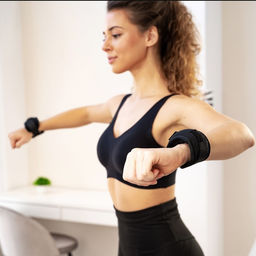 Утяжелители на запястье, 2 шт. × 200 г, цвет чёрный