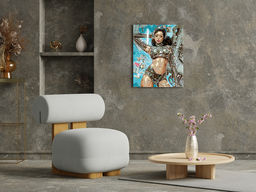 ФРЕЯ PNB/PL-333 Набор для раскрашивания по номерам 50 х 40 см Кибер-кореянка