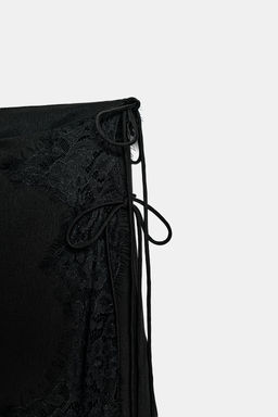 ZW COLLECTION SATIN LACE SKIRT