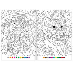 Цена за 2 шт. Раскраска по номерам Удивительный мир, 16 стр., формат А4