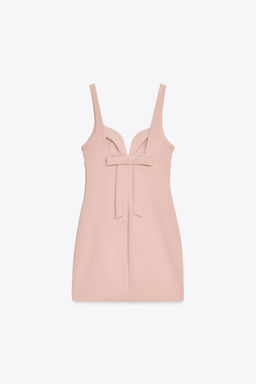 SHORT ELASTIC DRESS WITH BOW - Zara фото 7