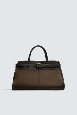 BOLSO COMBINADO CINTUR?N / Marr?n