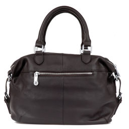 C0506 coffee женская кожаная сумка "Casual" Barcelo Biagi