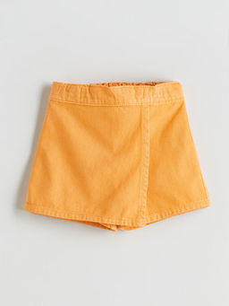 Basic K?z ?ocuk Denim G?r?n?ml? ?ort Etek