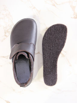 Босоногие ботинки 209.NATAbl.Темно-коричневый оттима/мех