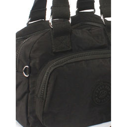 Сумка женская текстиль BoBo-91027, 2отд, плечевой ремень, черный 266007  фото 4