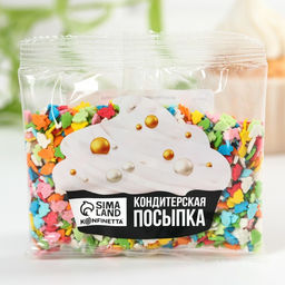 Цена за 2 шт. Кондитерская посыпка «Кролики», 50 г
