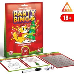 Командная игра «Party Bingo. Волшебная ёлка», 13 карт, маркер, 18+