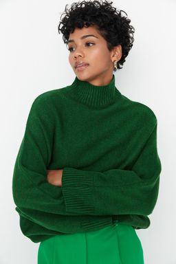 Antrasit Yumusak Dokulu Genis Kal?p Triko Kazak TWOAW20KZ1059 - Trendyolmilla фото 15