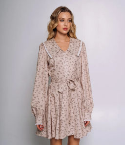 Платье #КТ2503 (2)-1, бежевый