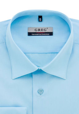 Сорочка мужская длинный рукав GREG 210/399/BL SKY/Z