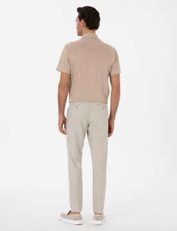 Bej Carrot Fit Kanvas Pantolon - Cacharel фото 4