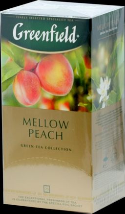 Greenfield. Mellow Peach 37,5 гр. карт.пачка, 25 пак.
