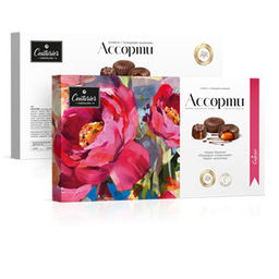 Ассорти 130гр "Пионы"/Шоколадное кутюрье/