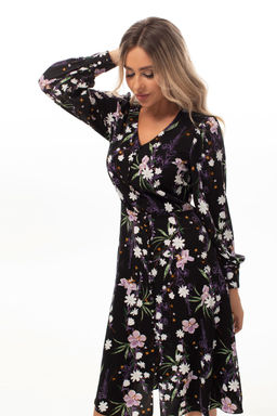 Платье Golden Valley 4951 черный фиолет  фото 3