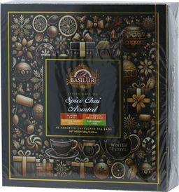 BASILUR. Новый год. Assorted Spice Chai карт.упаковка, 40 пак.