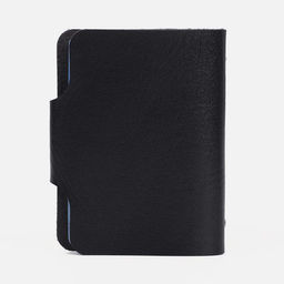 Цена за 2 шт. Визитница на кнопке, 12 карт, однотонная, чёрная