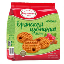 Бр.Печенье сах Брянская изюминка мини 250гр