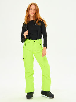 Брюки зимние женские / сноубордические Alpha Endless Симфония склона_YEL Желто-зеленый