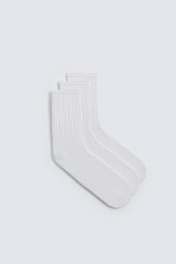 3-PACK OF BASIC RIB SOCKS - Zara фото 5