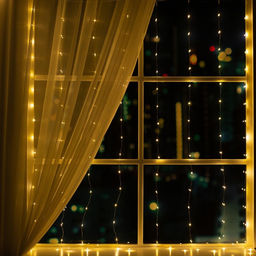 УЦЕНКА Гирлянда Занавес 1.6?1.6 м роса, IP20, серебристая нить, 160 LED, свечение тёплое белое, 8 режимов, 220 В