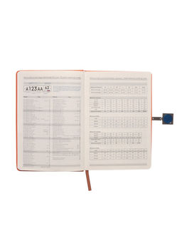 Ежедневник недатированный А5, с хлястиком, 96 листов, в линейку, пвх, оранжевый - Simaland фото 7
