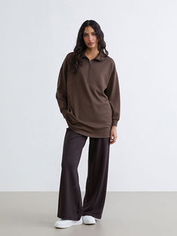 Dik Yaka Kad?n Sweatshirt Tunik