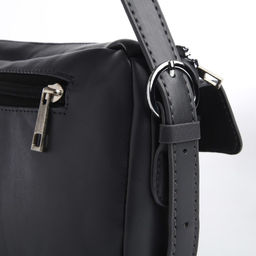 Сумка женская с карманами кожзам, графитный цвет - Nazamok фото 4