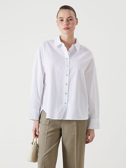 ?izgili Oversize Kad?n G?mlek