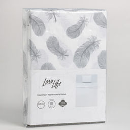 Постельное бельё LoveLife 1.5 сп Легкость 147*210,150*215,50*70-1 шт,100% хлопок,бязь 120г/м2  фото 5