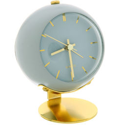 Будильник "ALICE" 8,5*5см серо-голубой