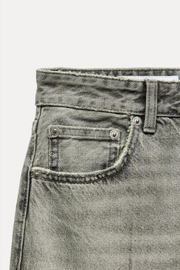 TRF STRAIGHT-LEG MID-RISE JEANS - Zara фото 9