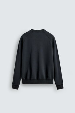 SUDADERA CREWNECK LAVADA / Gris antracita - Zara фото 7