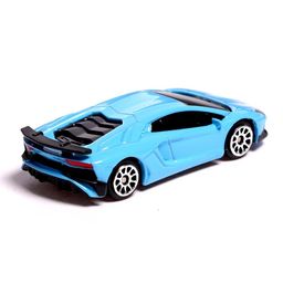 Машина металлическая LAMBORGHINI AVENTADOR LP750-4 SV, 1:64, цвет голубой