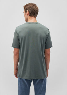 Istanbul Bask?l? Yesil Tisort - Mavi фото 4