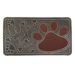 Коврик придверный Доляна «Лапка», 40×70 см, МИКС