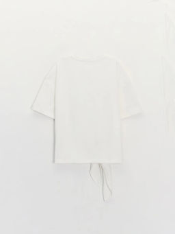 Футболка из хлопка с узлом ZR2605023409-2 / Zarina