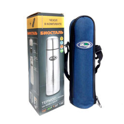 Термос 0,5 л "BIOSTAL" у/г, с чехлом, арт. NB-500В