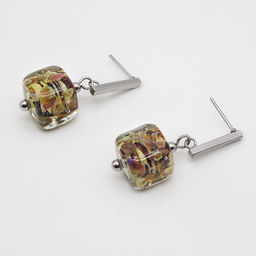 Серьги из муранского стекла CARAMEL CREM - Vloes фото 3