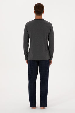 Erkek Antrasit Melanj Pijama Tak_m_ Sepette S_rpriz _ndirim - U.s. polo assn фото 5