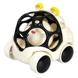 Игр.разв.тактильная на колесах КОРОВА, Bondibon, мягк.часть с шар., 8,5х9х10 см  фото 12