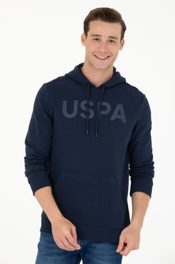 U. S. Polo Assn / Мужской темно-синий базовый свитшот - U.s. polo assn фото 15