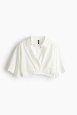 Camisa estampada corta - H&m фото 3
